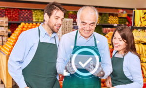employees trying out new technology